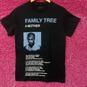 Tupac Shakur Family Tree Rap Tshirt size Small